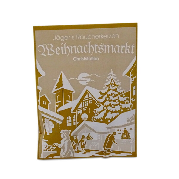 Carl Jäger Weihnachtsmarkt Christstollen Räucherkerzen, Winterliche Düfte