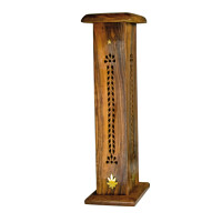 Räuchersäule, Räucherstäbchenhalter - mit Blatt