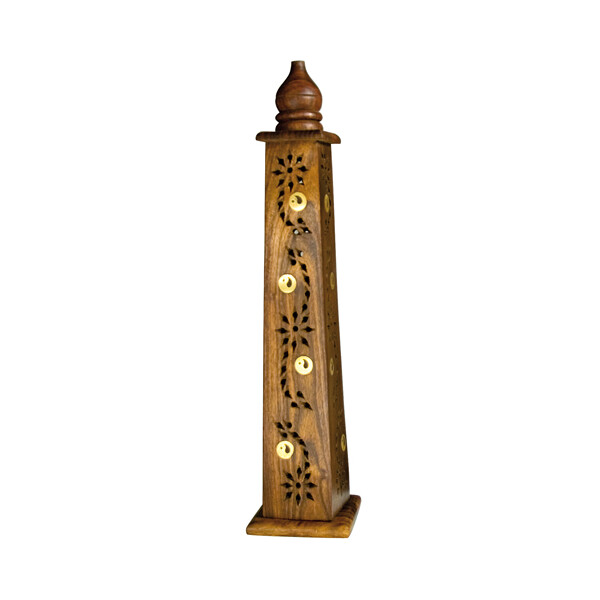 Räuchersäule, Räucherstäbchenhalter - mit Yin-Yang