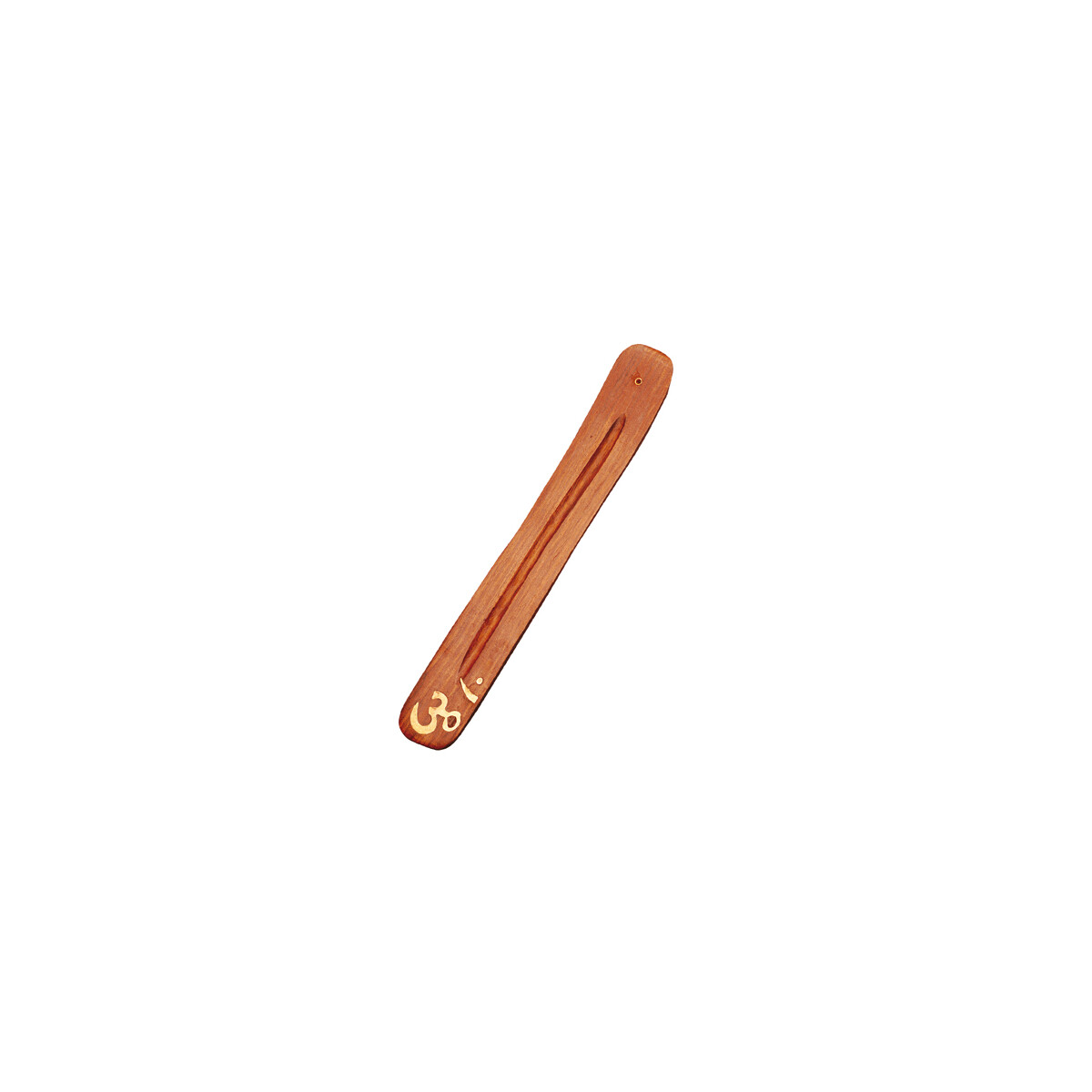 Räucherstäbchenhalter Om-Einlage (Holz/Messing)