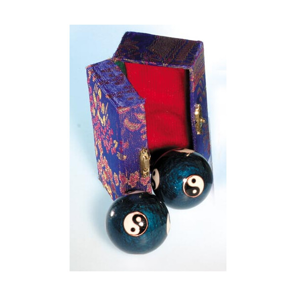 Qi Gong Kugel Yin und Yang blau