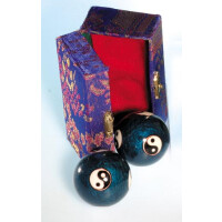 Qi Gong Kugel Yin und Yang blau