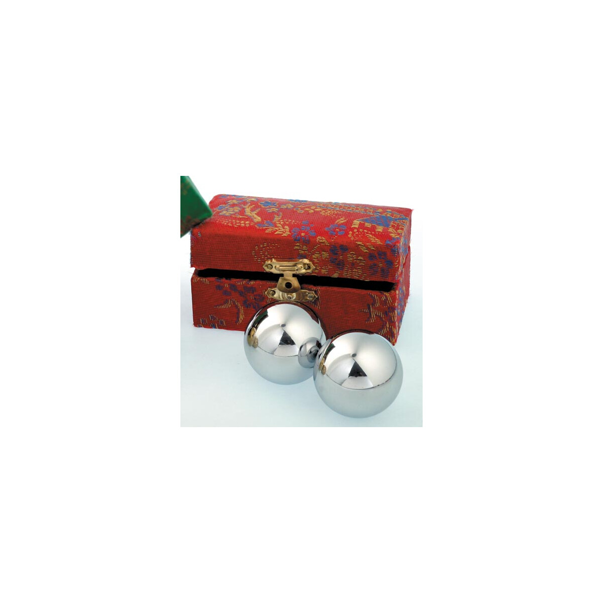Klangkugeln silberfarben 40 mm, Qi Gong Klangkugel
