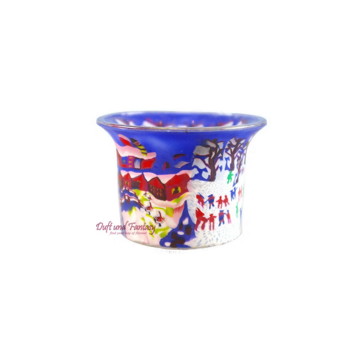 Winterdream - Teelichtglas klein 6,5 x 6,5 x 7 cm
