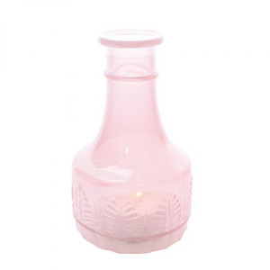 Teelicht Vase 16 cm in rosa, Long Island Living