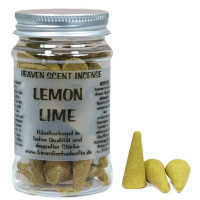 Lemon Lime - Heaven Scent Räucherkegel in Dose