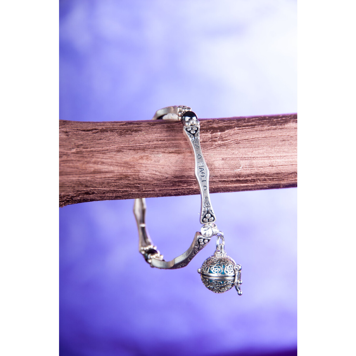 Duft Magnetarmband "Love" ca. 6 cm, mit Duftkugel 