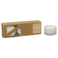Vanilla - Heaven Scent Teelichter in Glashüllen, 2. Wahl