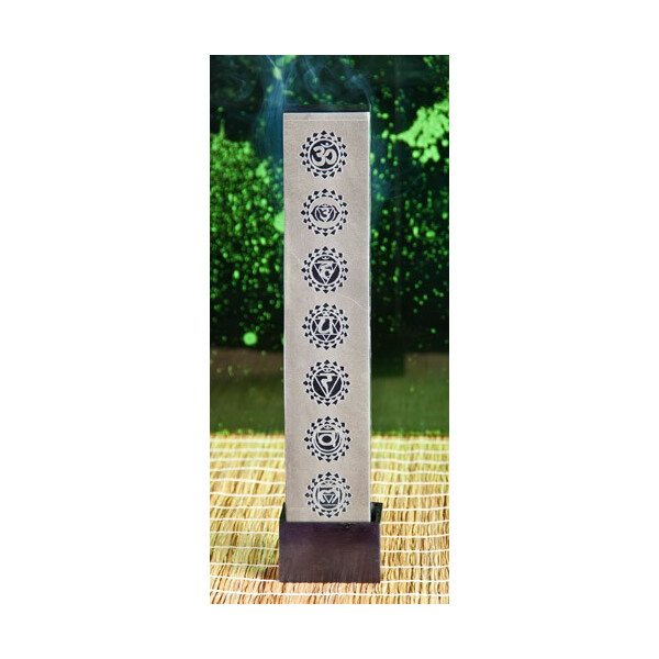 Räuchersäule, Räucherstäbchenhalter - Chakra schwarz