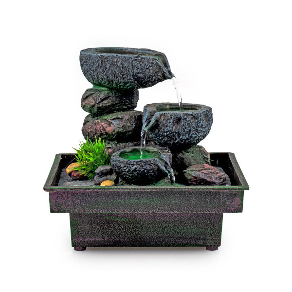 Zimmerbrunnen Floating Stones, Polyresin Höhe 25 cm
