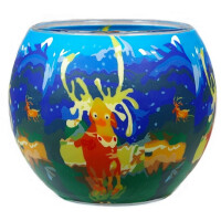 Elk - Windlicht Glas 11 x 11 x 9 cm