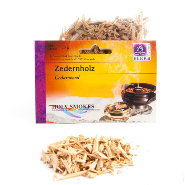 Zedernholz Räucherwerk in Tüten 25 g, (HS-237) ersezt HS-462