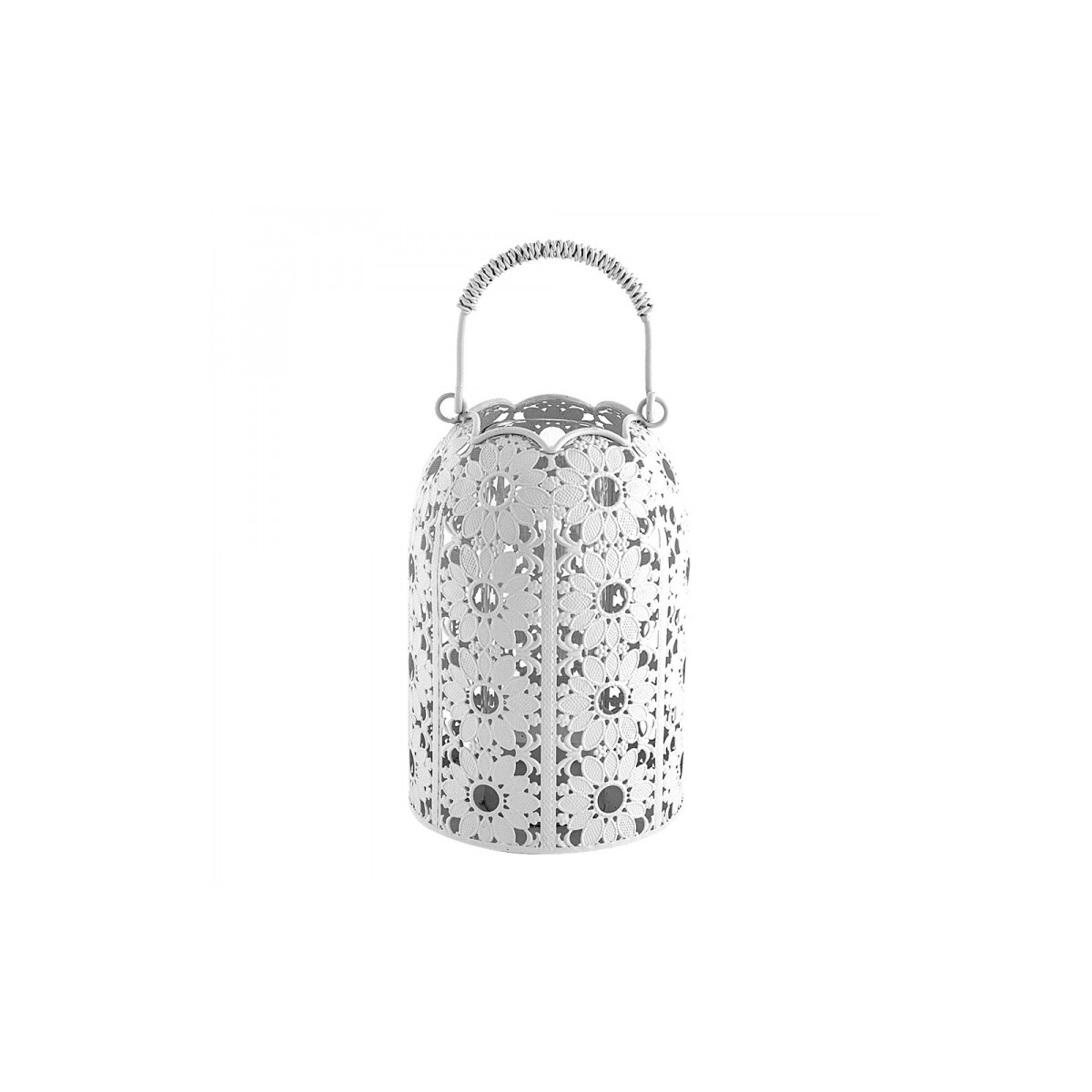 Metall Laterne Daisy, Windlicht, Kerzenh box