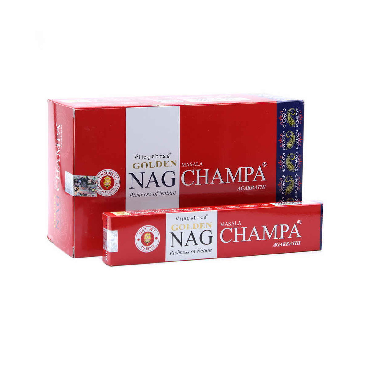 Räucherstäbchen 3er Set Golden Nag Champa Agarbathi Duft Aroma Räucherwerk India 