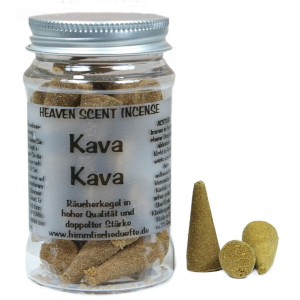 Kava Kava - Heaven Scent Räucherkegel in Dose
