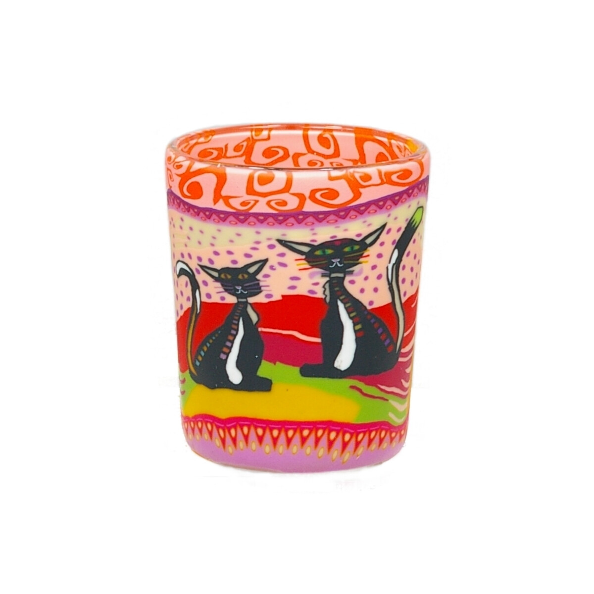 Votivglas, Teelichglas - Two Cats box