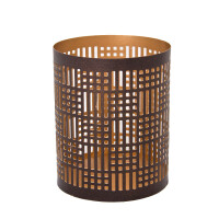 Windlicht HALIDA Windlicht gold/schwarz, Ø 8 cm H: 10 cm