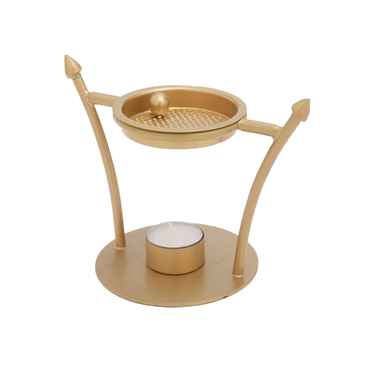 Räucherstövchen gold H 12 cm