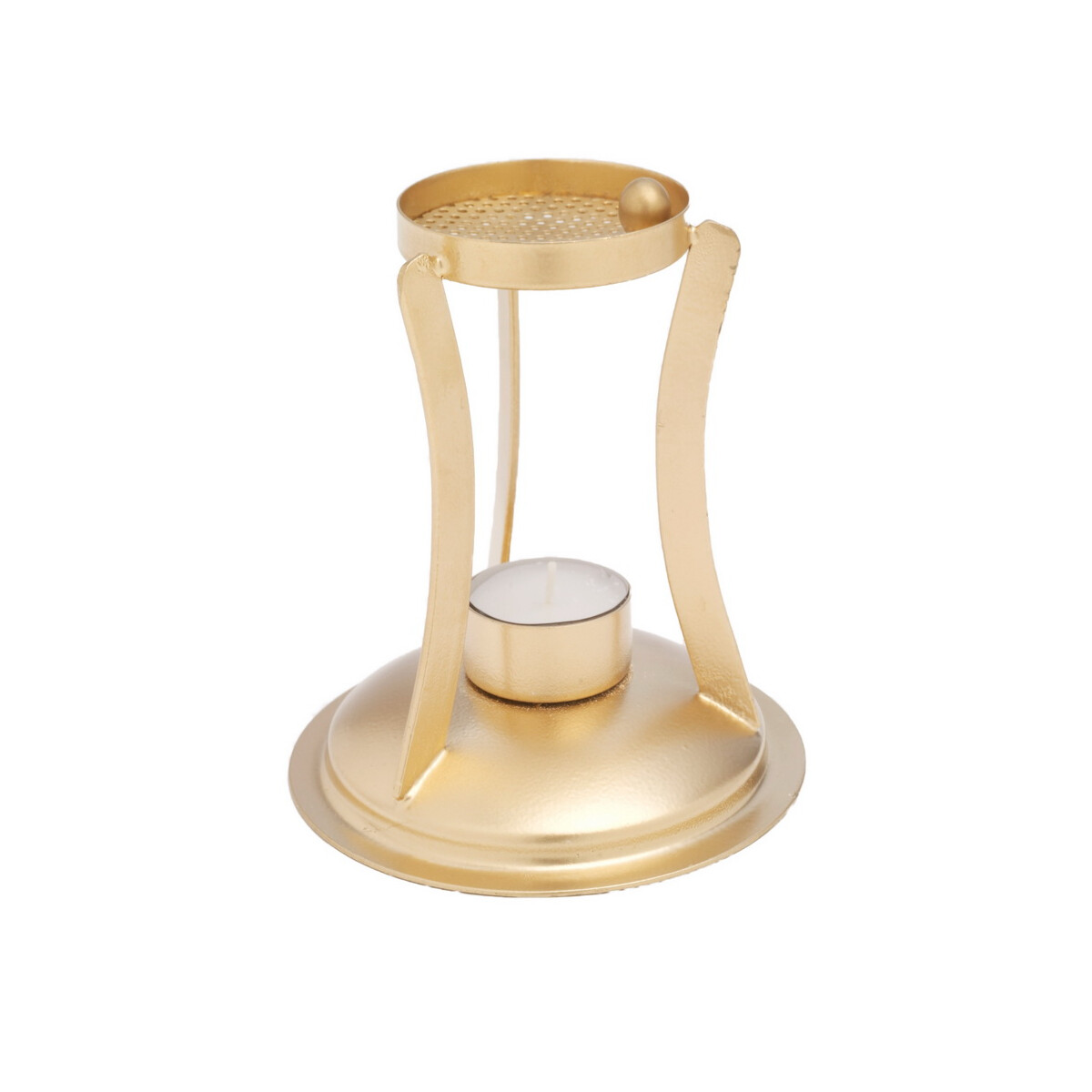 Räucherstövchen gold H 12 cm