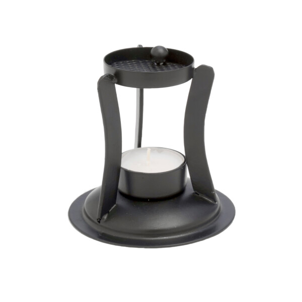 Räucherstövchen schwarz H 10 cm