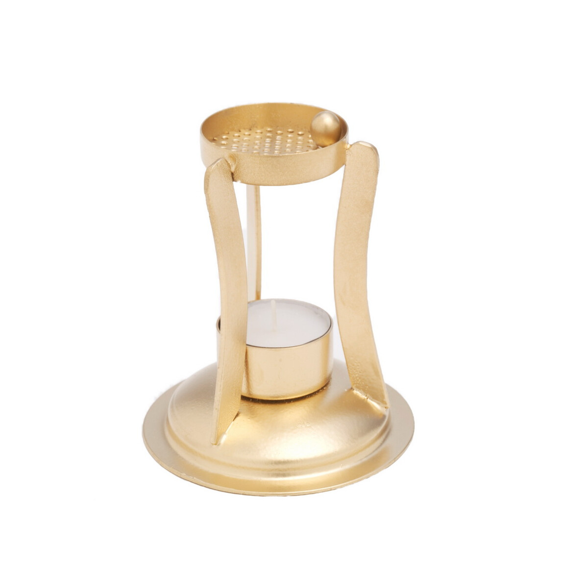 Räucherstövchen gold H 10 cm