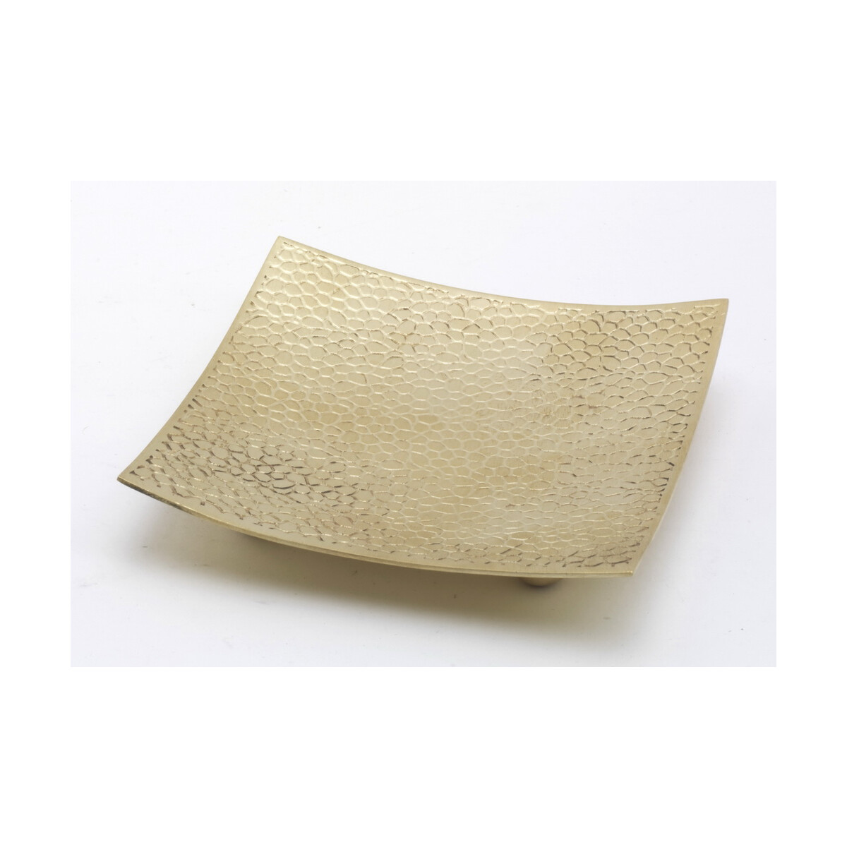 Kerzenhalter Teller viereckig 10x10 cm matt
