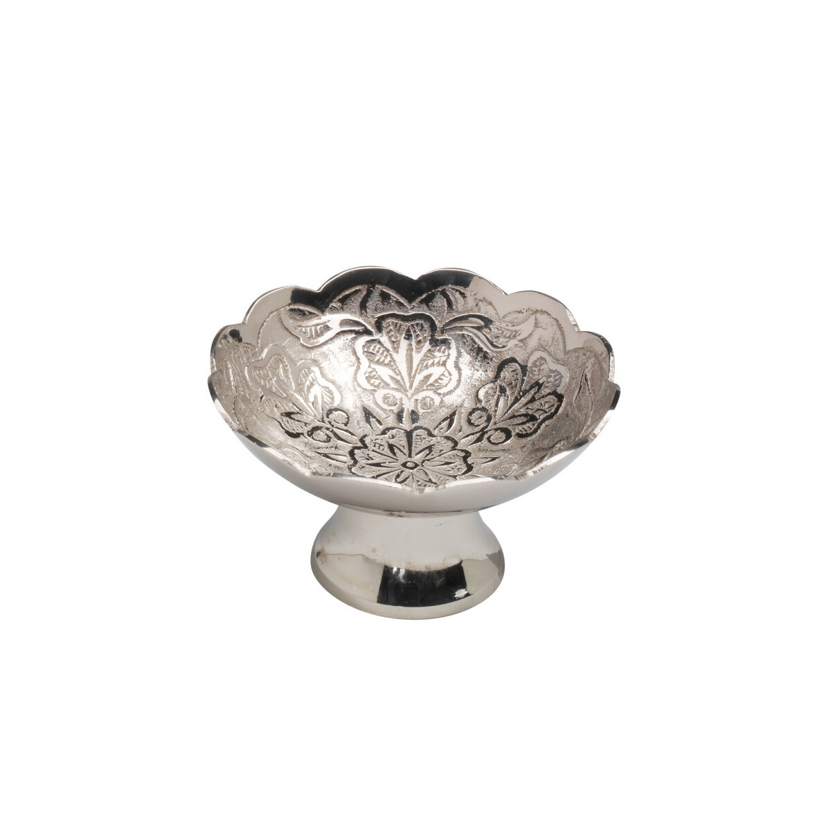 Räucherschale, Weihrauchschale vernickelt D 8 cm
