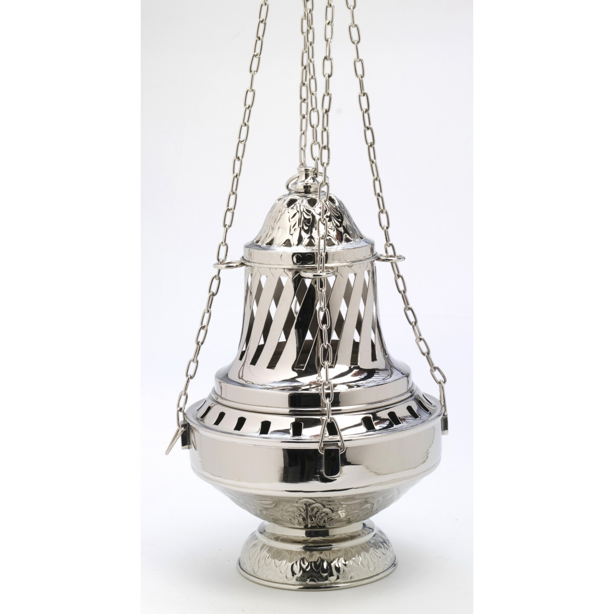 Messing Weihrauchschwenker, Rauchfass XXL H 33 cm D 21 cm ve
