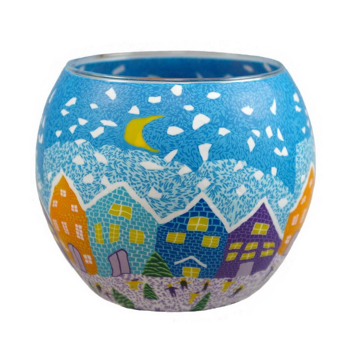 Winternight - Windlicht Glas 11 x 11 x 9 box
