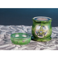 Duftlampe/Aromalampe "Pentagramm" mit Sieb