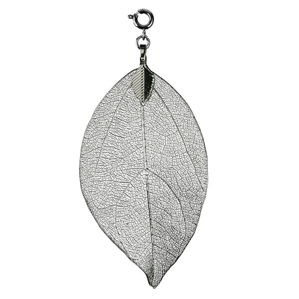 Buddha Blatt mittel, silber - Blatt vom Bodhi Baum