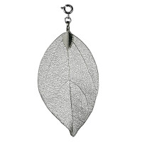 Buddha Blatt mittel, silber - Blatt vom Bodhi Baum