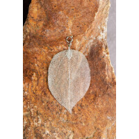 Buddha Blatt mittel, silber - Blatt vom Bodhi Baum