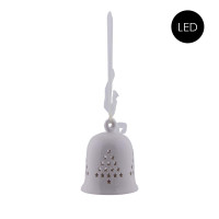 Porzellan Glocke mit LED Beleuchtung Größe L