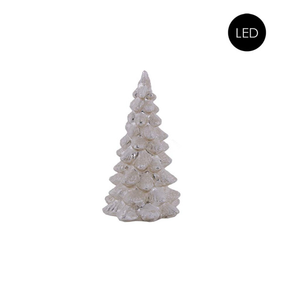 Deko Glas-Weihnachtsbaum Frost S + LED Beleuchtung