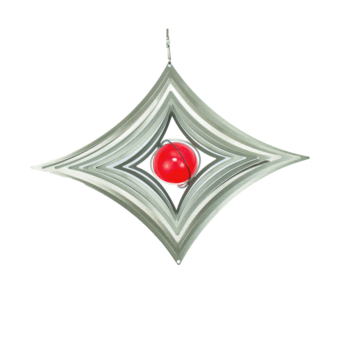 Karo L 300 rot Orbit Edelstahl-Windspiel