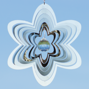 Mirror Crystal Flower 200 Orbit Edelstahl-Windspiel
