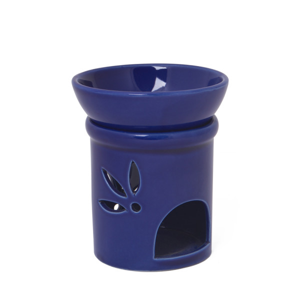 Duftlampe DUO blau Keramik 2teilig, H: 11 cm Ø 9 cm