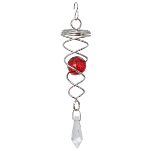 Orbit Little Crystal Twister, red Inklusive 2 Glasobjekte mit Facettschlif