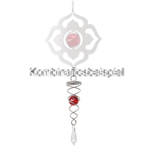 Orbit Little Crystal Twister, red Inklusive 2 Glasobjekte mit Facettschlif