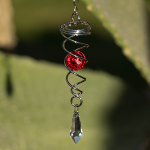 Orbit Little Crystal Twister, red Inklusive 2 Glasobjekte mit Facettschlif