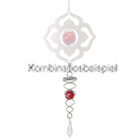 Orbit Little Crystal Twister, red Inklusive 2 Glasobjekte mit Facettschlif