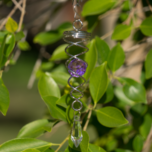 Orbit Little Crystal Twister, purple Inklusive 2 Glasobjekte mit Facettschliff
