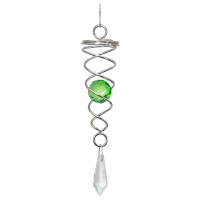 Orbit Little Crystal Twister, green Inklusive 2 Glasobjekte mit Facettschliff