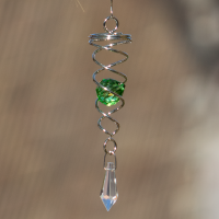 Orbit Little Crystal Twister, green Inklusive 2 Glasobjekte mit Facettschliff