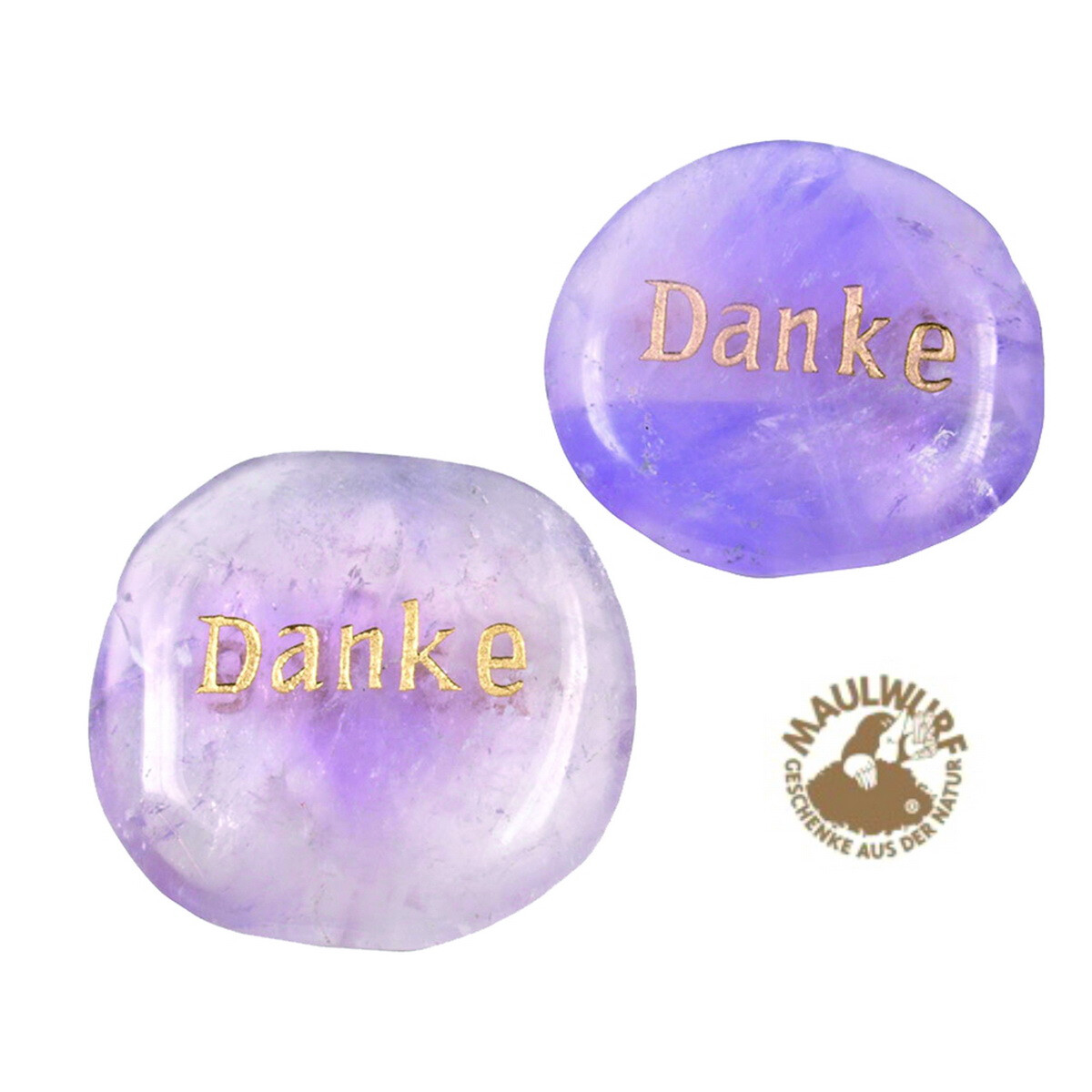 Wunscherfüllungs-Stein Danke , Amethyst