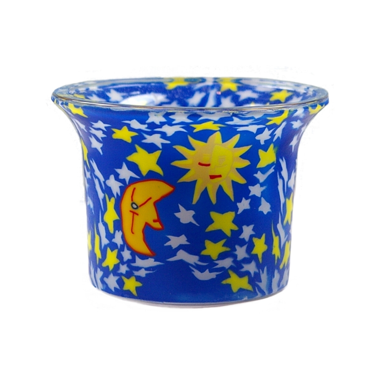 Sun & Moon - Teelichtglas klein 6,5 x 6,5 x 7 cm