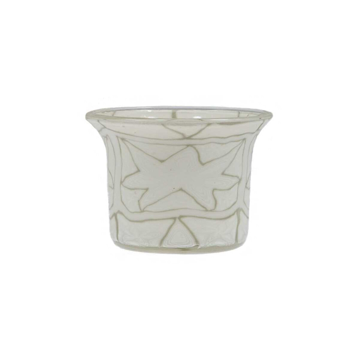 White Star - Teelichtglas klein 6,5 x 6,5 x 7 cm
