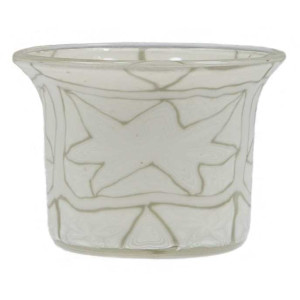 White Star - Teelichtglas klein 6,5 x 6,5 x 7 cm
