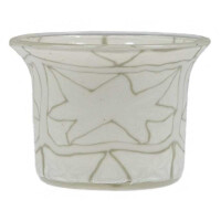 White Star - Teelichtglas klein 6,5 x 6,5 x 7 cm